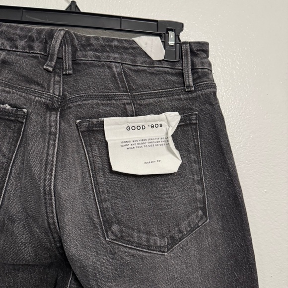 NWT Good American Good 90s Washed Black size 0/25 - Picture 6 of 7